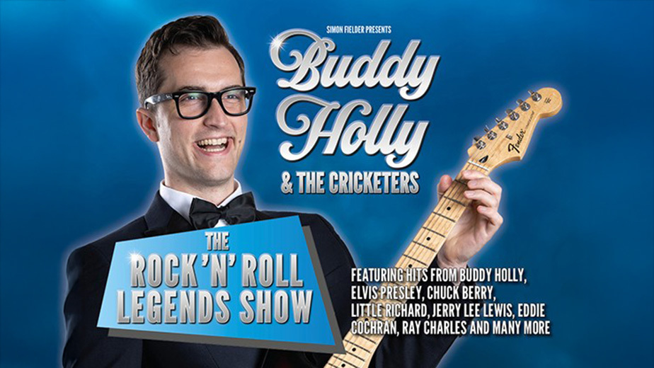 Promotional image for the show '
          Buddy Holly & The Cricketers
        ' in July 2026 at [Theatre Name].