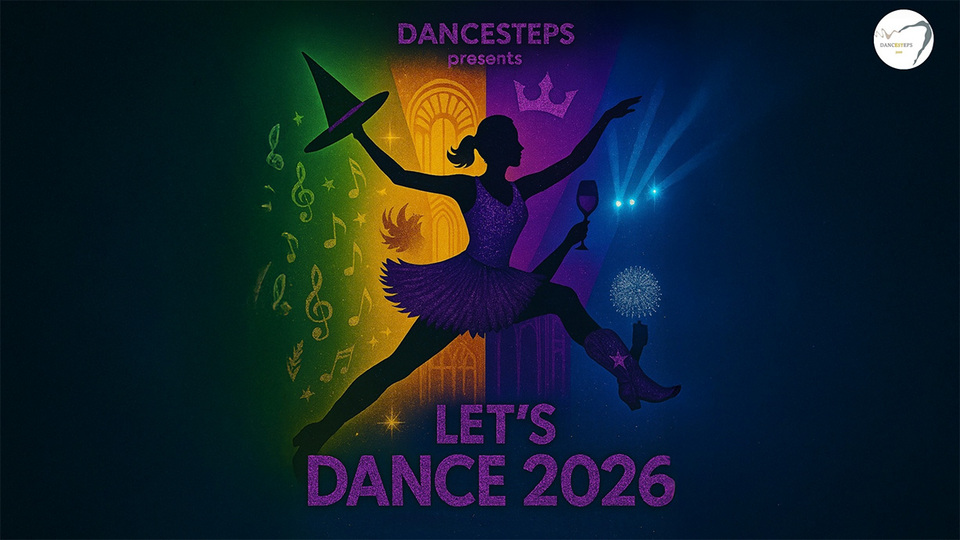 Promotional image for the show '
          Let's Dance 2026 from Dancesteps Productions
        ' in June 2026 at [Theatre Name].