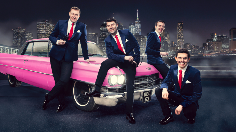 Promotional image for the show '
          Oh What a Night!
        ' in March 2027 at [Theatre Name].