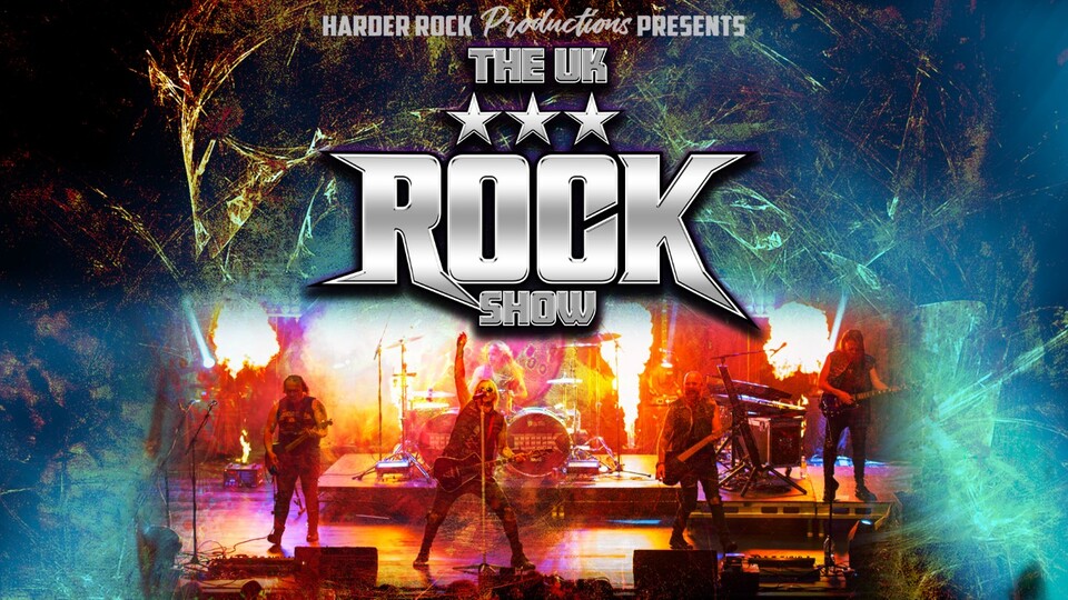 Promotional image for the show '
          The UK Rock Show
        ' in September 2026 at [Theatre Name].
