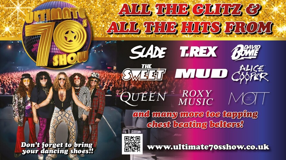 Promotional image for the show '
          Ultimate 70s Show
        ' in September 2026 at [Theatre Name].