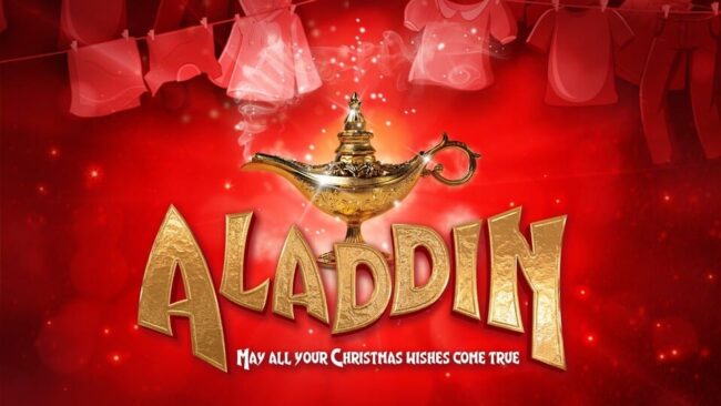 Promotional image for the show 'Aladdin: The Pantomime (School Performances)' in November 2026 at Blackburn Empire Theatre.