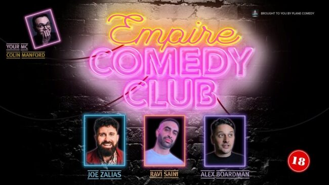 Empire-Comedy-Club-September-2026-landscape Promotional image for the show 'Empire Comedy Club September 2026' in September 2026 at Blackburn Empire Theatre.