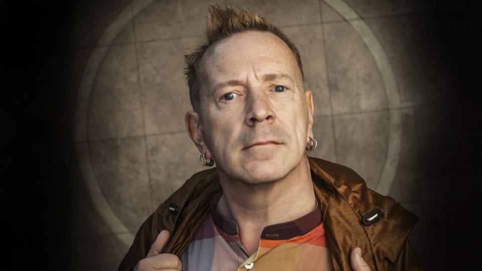 Promotional image for the show 'John Lydon' in April 2027 at Blackburn Empire Theatre.