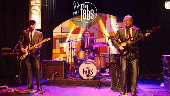 Promotional image for the show 'The Cavern Beat Club starring The Fabs' in March 2027 at Blackburn Empire Theatre.