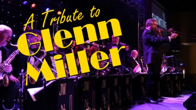 Promotional image for the show 'The Northern Swing Orchestra - A Tribute to Glenn Miller' in October 2026 at Blackburn Empire Theatre.
