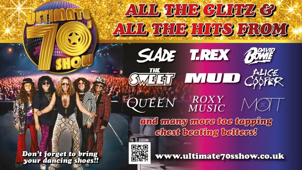 Promotional image for the show 'Ultimate 70s Show' in September 2026 at Blackburn Empire Theatre.