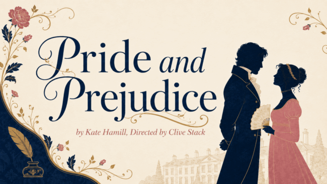 Promotional image for the show 'Pride and Prejudice' in March 2027 at Blackburn Empire Theatre.