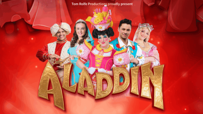 Promotional image for the show 'Aladdin – Blackburn Christmas Pantomime 2026' in November 2026 at Blackburn Empire Theatre.